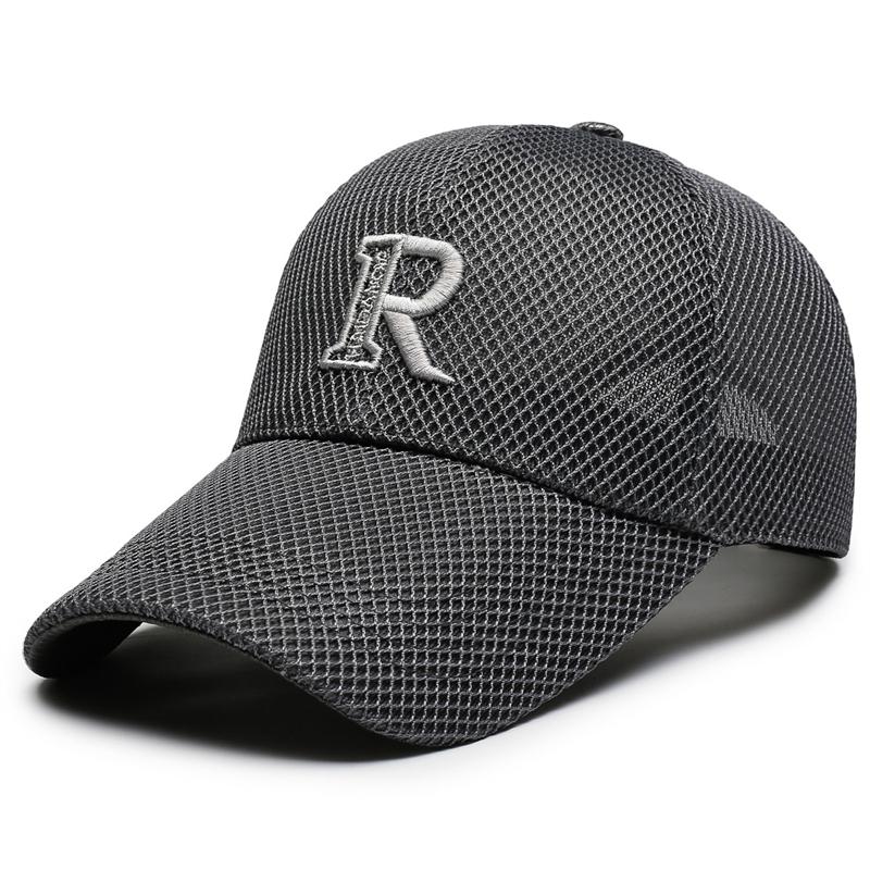 Letter Embroidered Breathable Baseball Cap Men's Summer Sunscreen Outdoor Cap