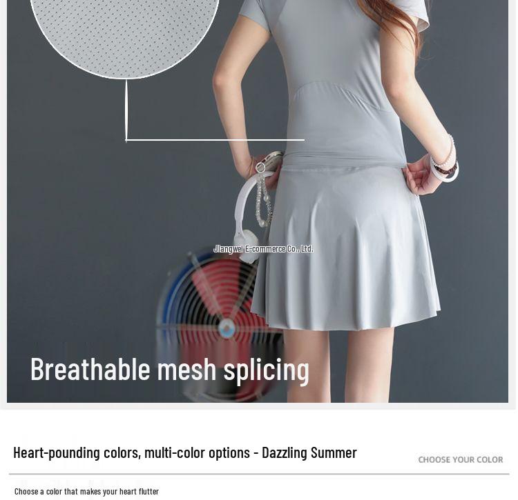 2026 Spring Summer Sports Set: Quick-Drying Badminton and Tennis Skirt for Running, Fitness, Yoga.