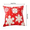 Christmas Pillow Cases Elegant Snowflake Cushion Pillowcase 18x18in Embroidery Snowflakes Christmas Cushion Covers For Home
