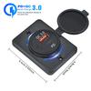 24V RV USB Fast Charging Socket 38W USB Socket Panel Car Charger Socket Fast Charging with LED Light for Car Bus