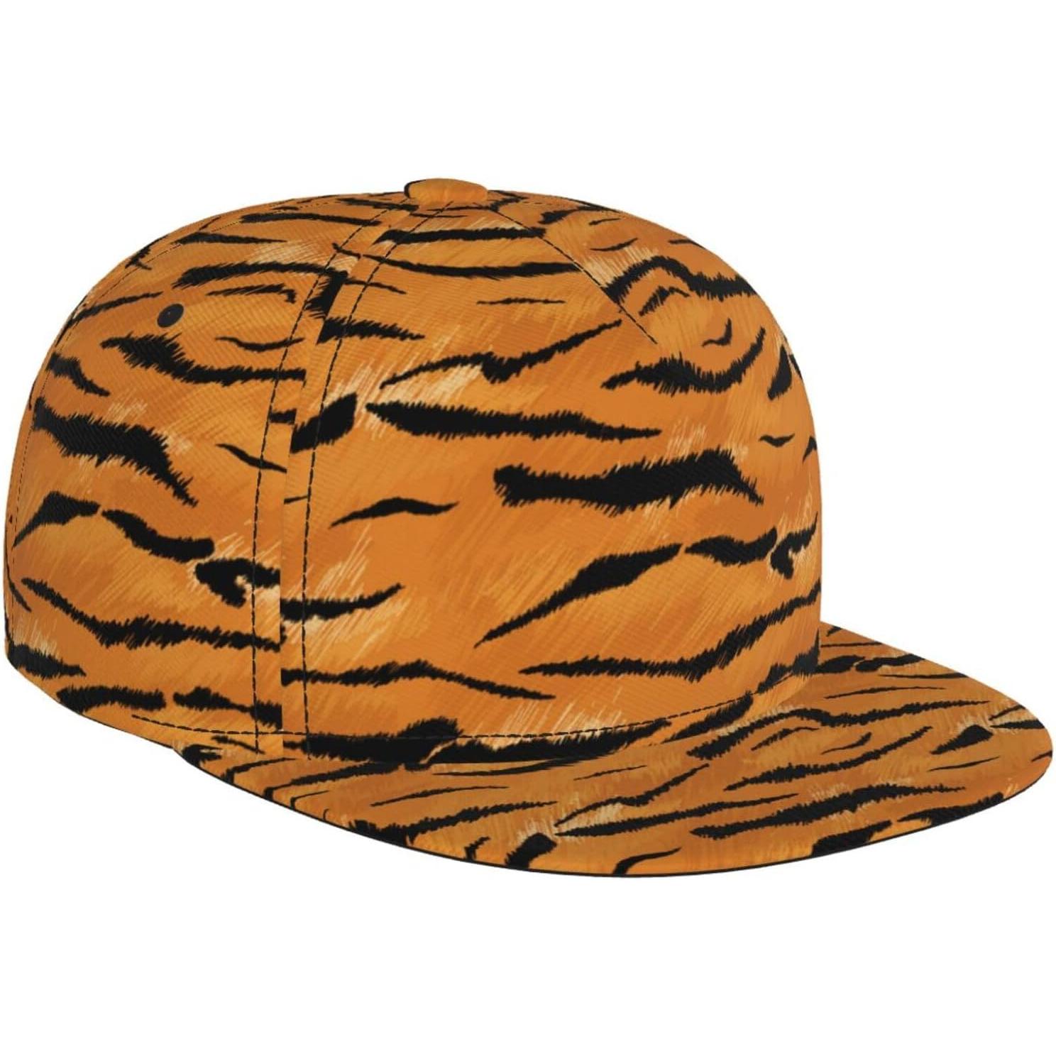 

Tiger Print Baseball Cap for Men Women Adjustable Trucker Hat Snapback Sun Dad Cap Lightweight Unisex for Summer Sport Travel One Size