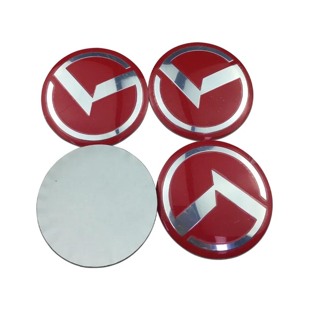 56mm 4PCS Car Wheel Center Hub Sticker Accessories for KIA K7 K9 K2 K3 K5 KX3 Rio Sportage Sorento Ceed RIO Soul Stinger