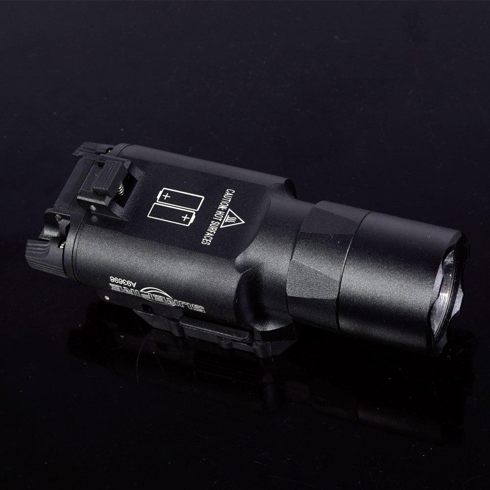 X300 Ultra Pistol Gun Light X300U 500 Lumens High Output Weapon Flashlight Fit 20mm Picatinny Weaver Rail