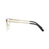 MICHAEL KORS Solid color decoration metal cat eye optical frame women's gold