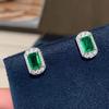 Geometric light luxury stud earrings, simple daily wear jewelry for ladies, expensive high-end exquisite models