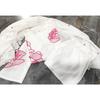 Beautiful White Pure Cotton Kurti Pant Dupatta Set Indian Designer Kurta Set