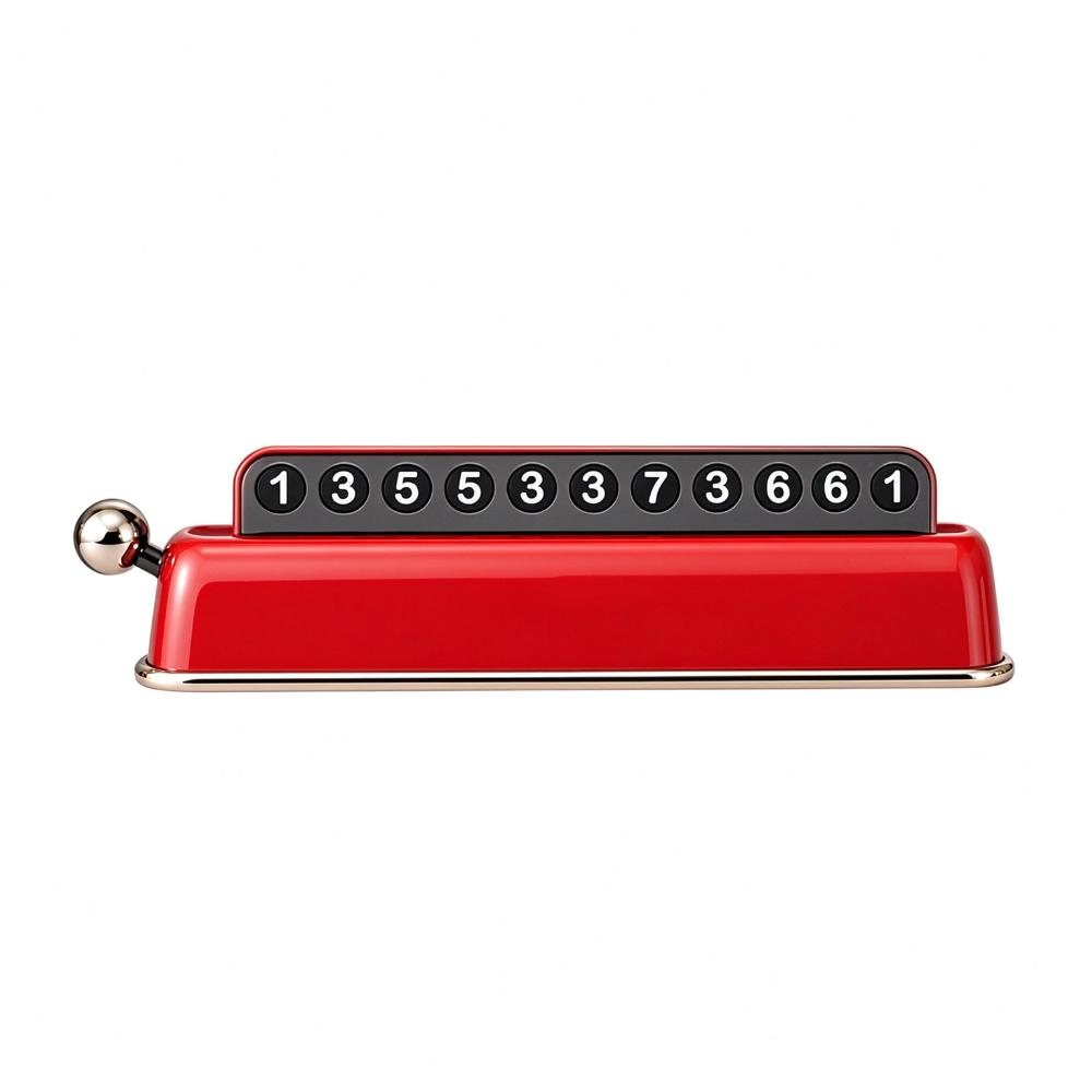 Hidable Moving Plate ABS Number Sign NEW Temporary Number Plate Car Decoration
