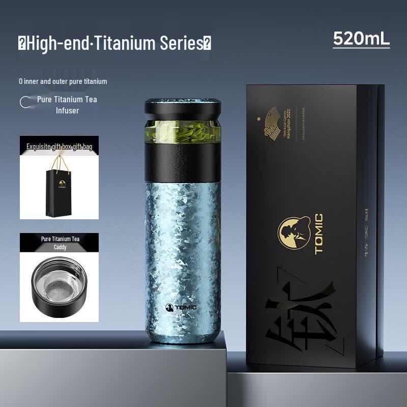 TOMIC Pure Titanium Tea Infuser Thermos