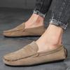 High Quality Men's Casual Shoe Loafers Hand-sewn Slip-on Flat Bottom Trendy All-match Mens Ddriving Shoe Fashion Men Casual Shoe