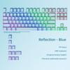 Colorful Shadow Keycaps Side Print Edge Backlit PBT White Black Pink Blue Cherry Profile 97 Keys Cap MX Gamer Keyboards AULA