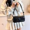 Stylish Summer Shoulder Bag For Women Small Square Casual Handbag In White Pink Black Silver