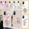 Cartoon Elephant Pink Soft Phone Case For Xiaomi Redmi Note 15 14 14S 13 12 Pro Plus 12S 11 11S 11E 10 10S 11T 5G Fundas Coque R