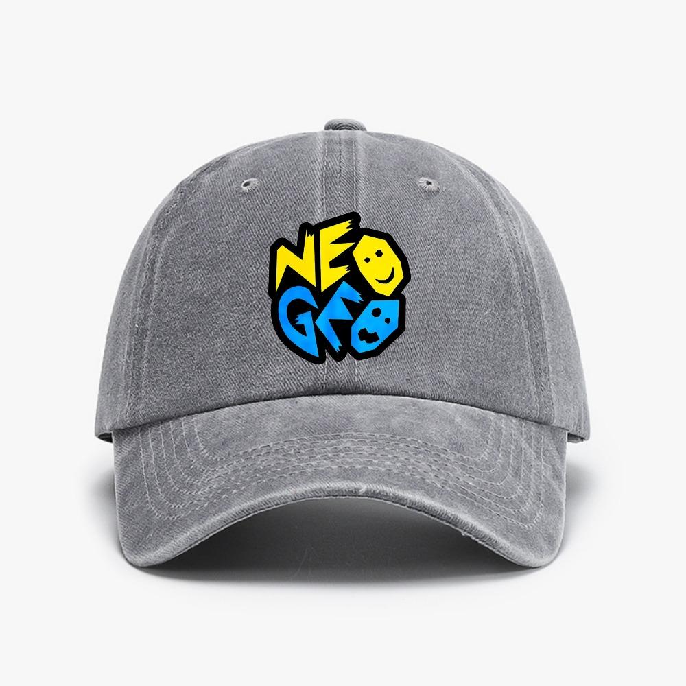 Neo Geo SNK Retro Video Game Console Inspired Unisex baseball cap fashion Vintage Washed Denim Hat Unisex Women Adjustable hats Adjustable