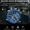 POEDAGAR Men Watch Fashion Sport Chronograph Silicone Quartz Watches Top Brand Luxury Waterproof Luminous Date Wristwatch