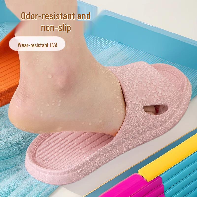 

Летние толстоподошвенные нескользящие домашние тапочки для мужчин и женщин: Крутая, удобная обувь для ванной 38/39 розовый