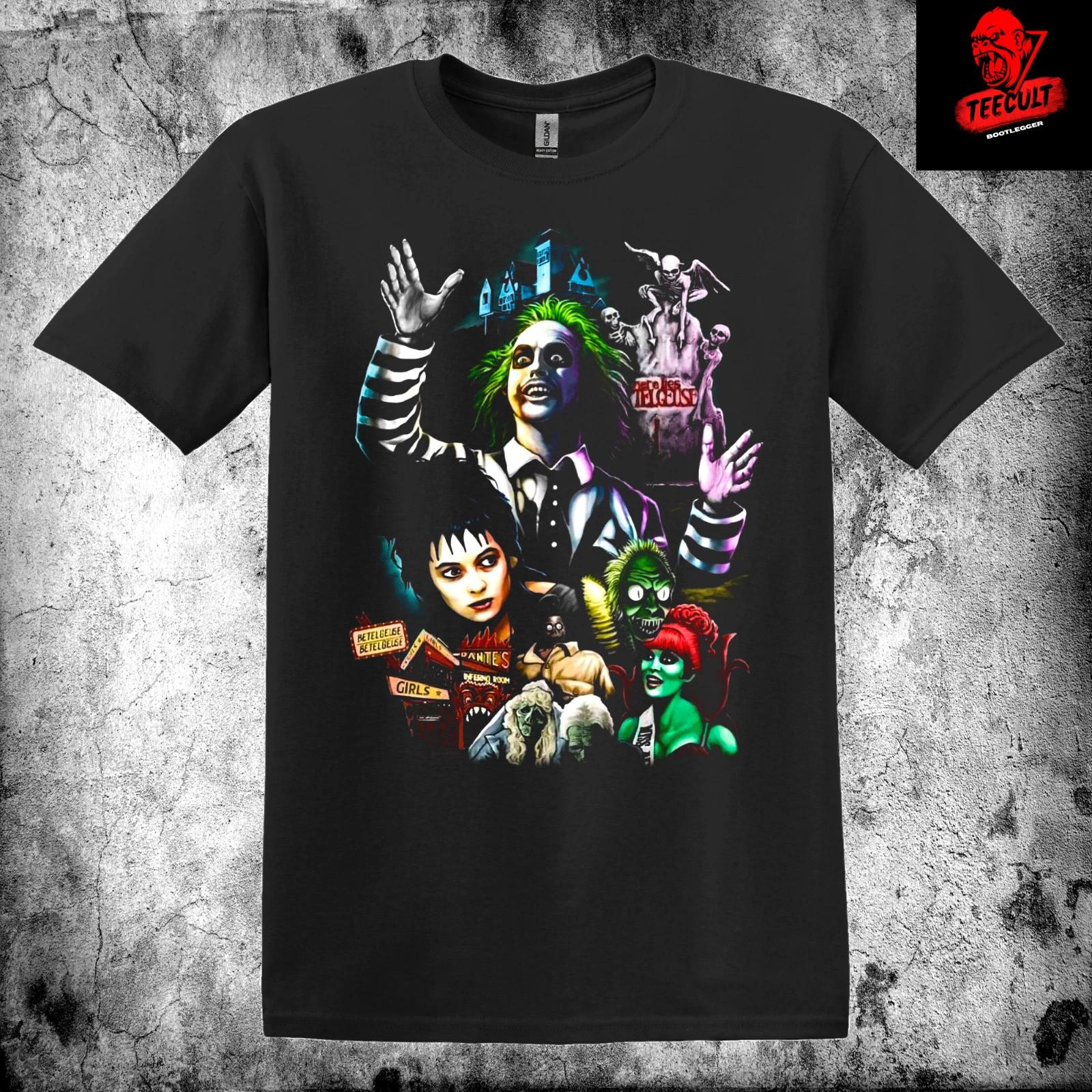Men s and Women s T-shirts Beetlejuice (1988) Horror Fantasy Cult Movie Heavy Cotton XXXXL