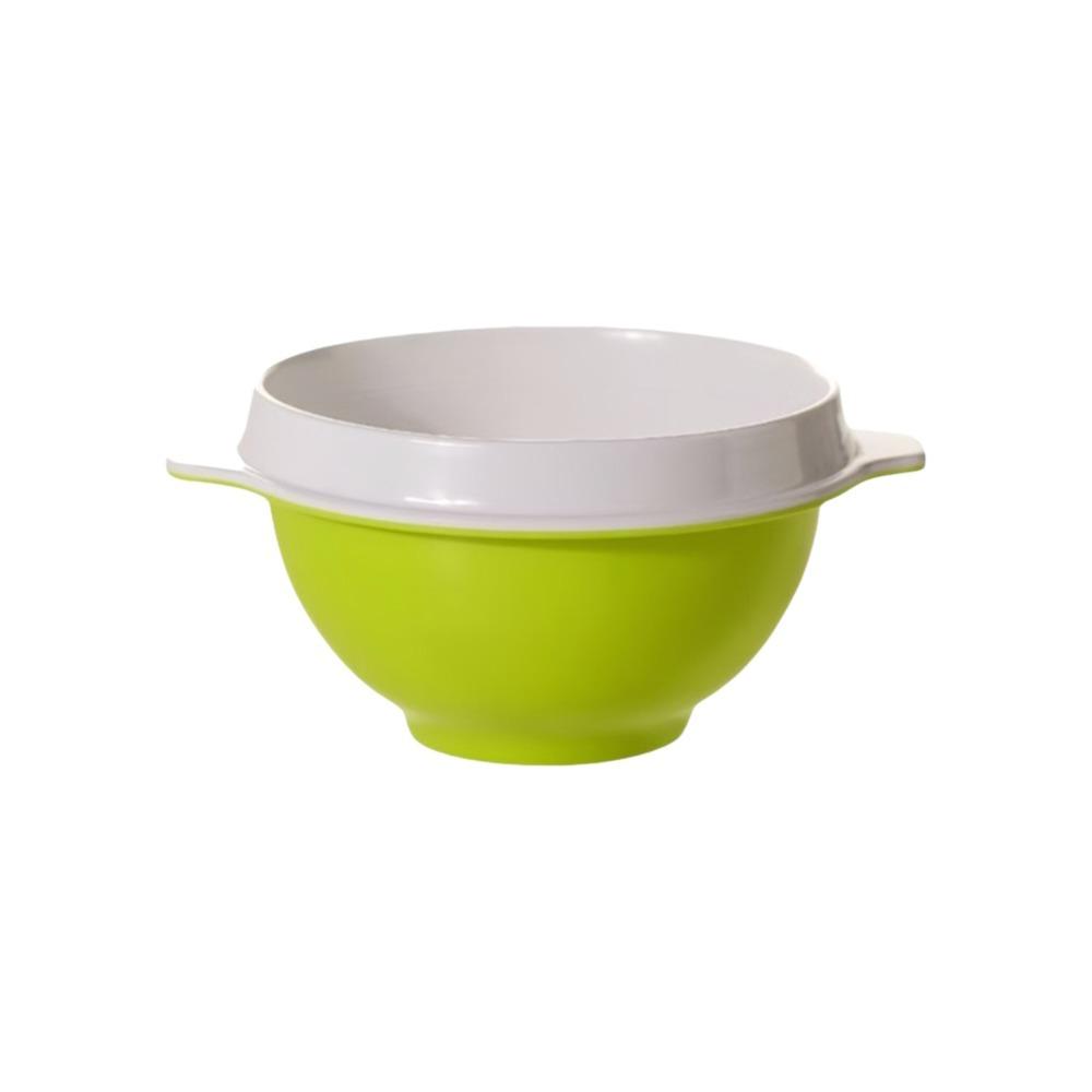 

2 pieces Break-Resistant Melamine Rice Bowl High Temperature Resistant Anti Scalding Porridge Bowl Two Color Splicing Thickened