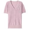 2026 Summer Ice Silk Blouse & T-Shirt Set for Moms and Seniors