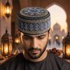 Breathable Worshipping Hat Ethnic Style Embroider Bonnet Beanie Turban Hats Church Hat Ethnic Male