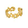 Vintage Shell Rings For Women Gold Color Stainless Steel Shell Ring Finger Wedding Statement Summer Ocean Jewelry Gift Bff