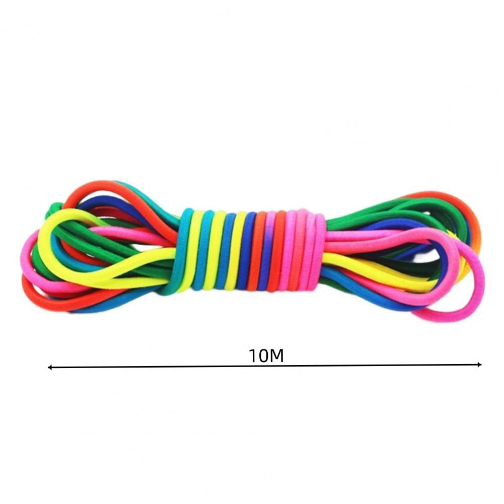 Rainbow Super Elastic Jump Rope Endurance Training Fun Sports Toys Indoor And Outdoor Home Set Adjustable Rubber Jump Rope Strap