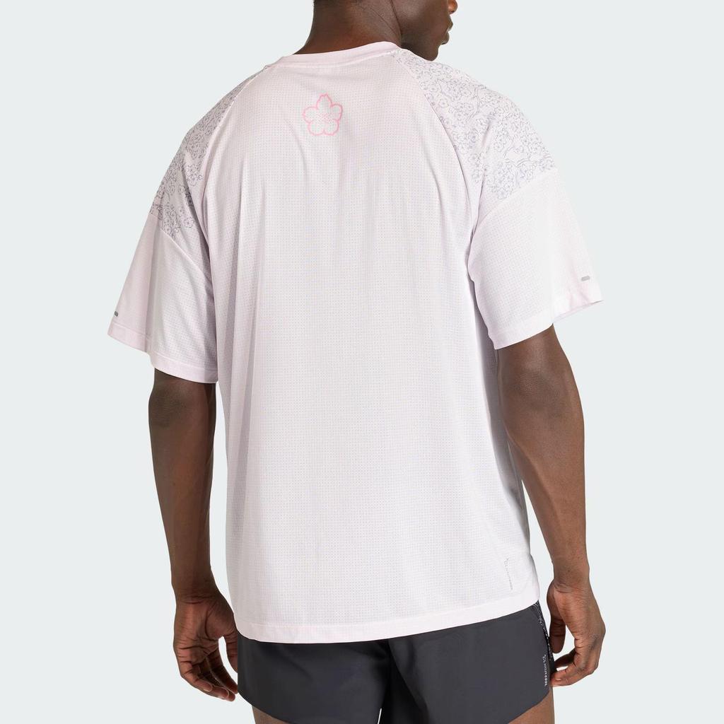 adidas Men's Running Fast T-Shirt Almost Pink KE4396