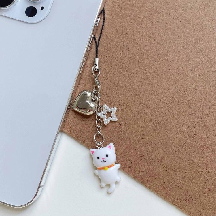 Stylish Handmade Beaded Cats Designs Fashionable Multipurpose Phone and Bag Decoration Accessory Daily Casual Use