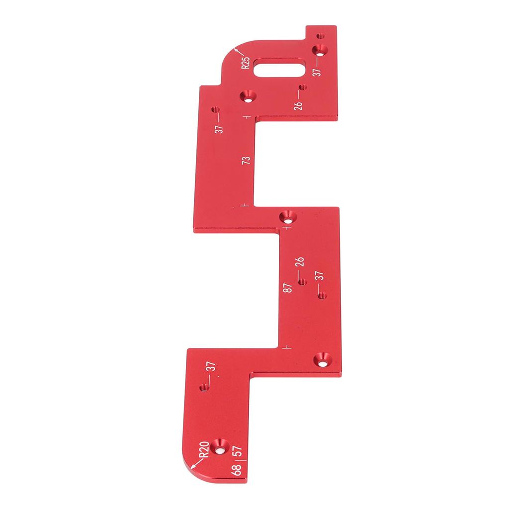 Schrank-Schlitzschablone U-förmige Nut Positionierungsschablone für griffloses Schrank- und Kleiderschrank-Design 26 und