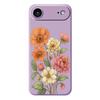 For iPhone 17 Air Case Beautiful Flowers Pattern Printing Straight Edge TPU Phone Back Cover
