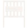 Headboard White 80.5 X 4 X 100 Cm Solid Pine Wood
