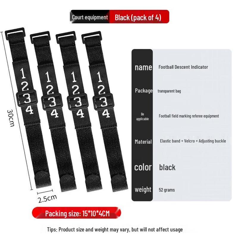 WEZHO Football Referee Numbered Armbands