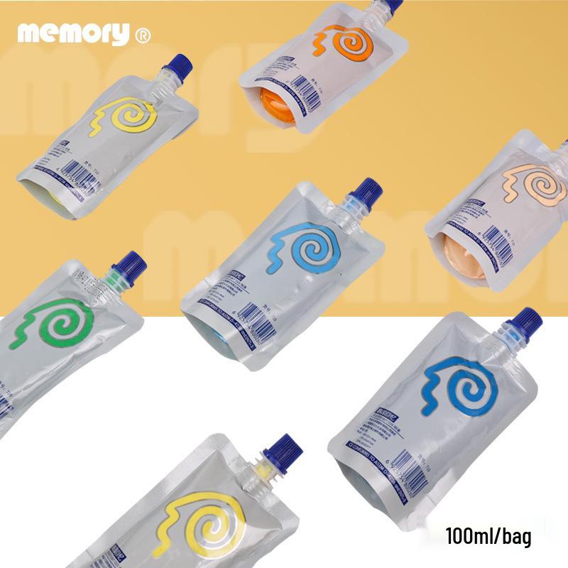 Portable 100ML Memory Gouache Paint with Refill - Ideal for Art Exams and Student Training