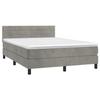 VidaXL Sommier à Lattes de Lit avec Matelas et LED, Lit Rembourré, Lit Double, Lit Adulte de Chambre à Coucher Intérieur, 3134459
