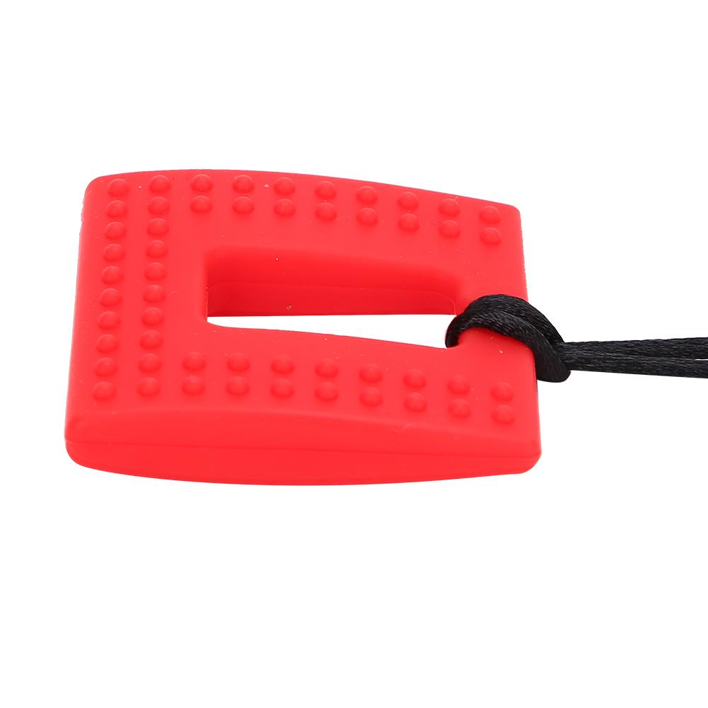 Baby Teether Infant Silicone Sensory Chewing Teething Toys Relief Teether for NewbornRed