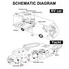 12V 4Inches 270CFM Straight Barrel Exhaust Fan RV Yacht Battery Ventilation Exhaust Fan Boat In-line Blower Fan