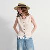 Chuyu Slow Life Lyocell-Leinen-Mischung Kurzweste