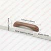 NAIERDI Solid Wood Cabinet Handles Modern Single Hole Wooden Pulls Octagon Round Knobs for Kitchen Cupboard Wardrobe Hardware
