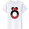Fashion Blouses Letters Cartoon Mickey Mouse Minnie Printed Family T-Shirts Tshirt Harajuku 90S Top Gift Unisex