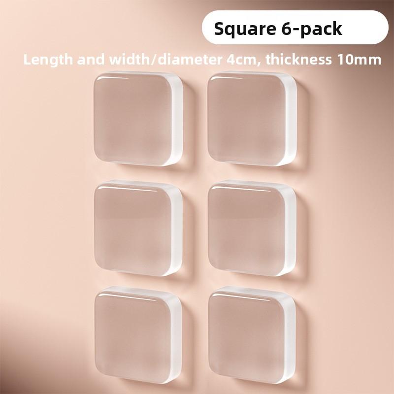 

6 Pcs Door Handle Protective Pads Square 6 pieces прозрачный