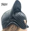 Flexible Latex Masquerade Mask Halloween Catw Woman Mask, Black Cat Eye Costume Soft Cool Leather Accessory for Superhero Cosplay Party Material