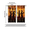 2 Pcs, Filtering Curtains (excluding Rods, Non-movable, Without Batteries) African Tribal Woman for Use In Bedrooms and Living