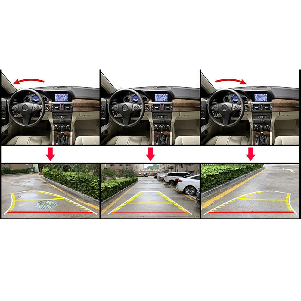 AHD 1080P Fisheye Lens Car Backup Camera Parking Rear View Screw-on Mirror Image