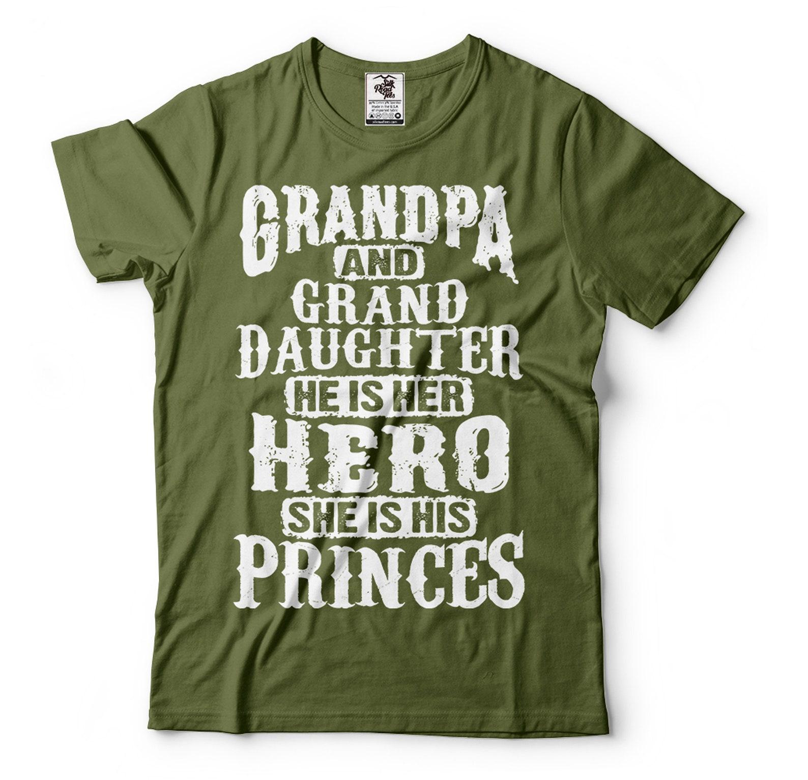 Grandpa And Granddaughter T-Shirt Gift From Granddaughter For Grandpa Mens Funny Shirt Grandpa Shirts Grandfather Gift Tee Shirt For Him 4XL