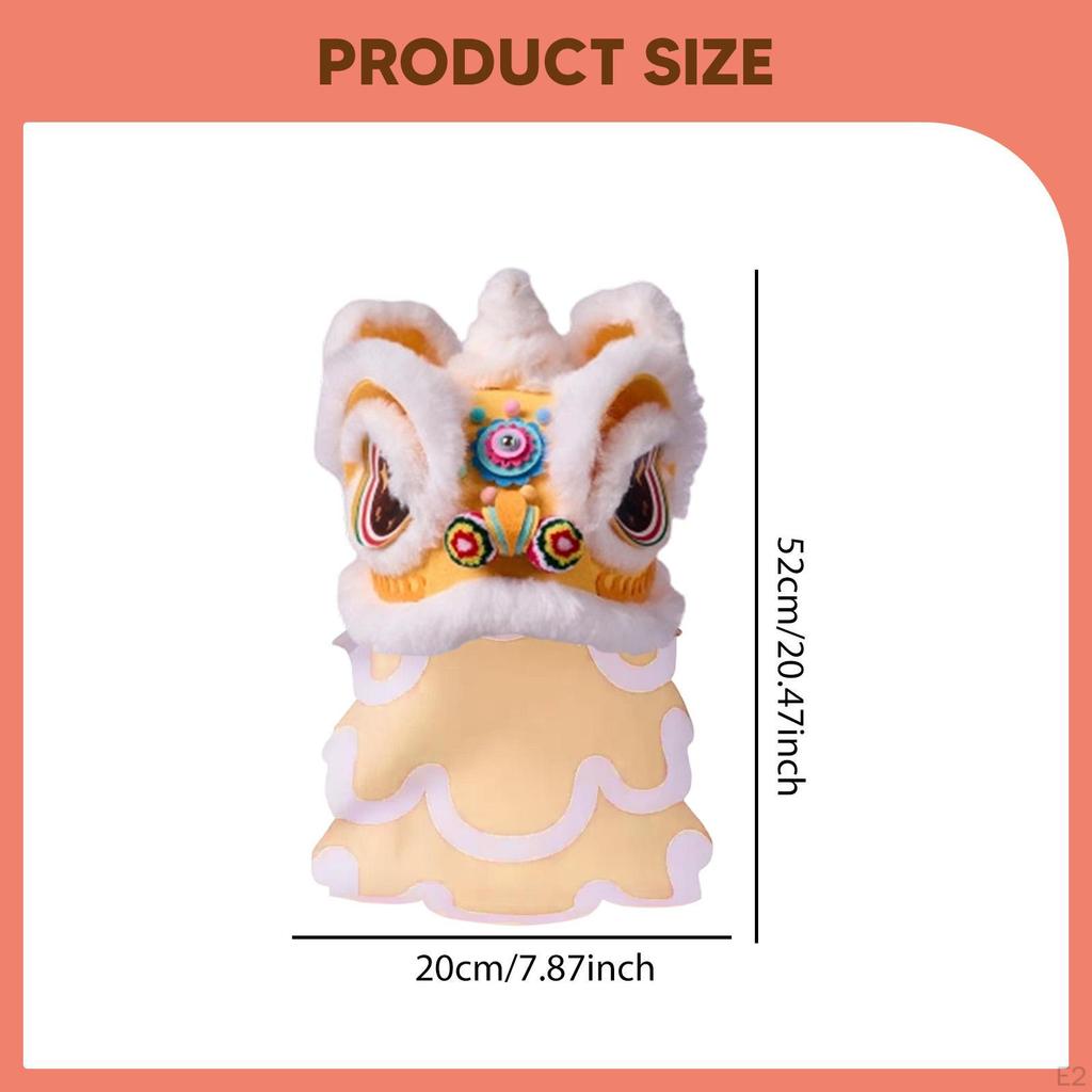 Klobouk Lvího tance DIY Sada materiálů Pokrývka hlavy Dekorace pro čínský Nový rok pro domácnost