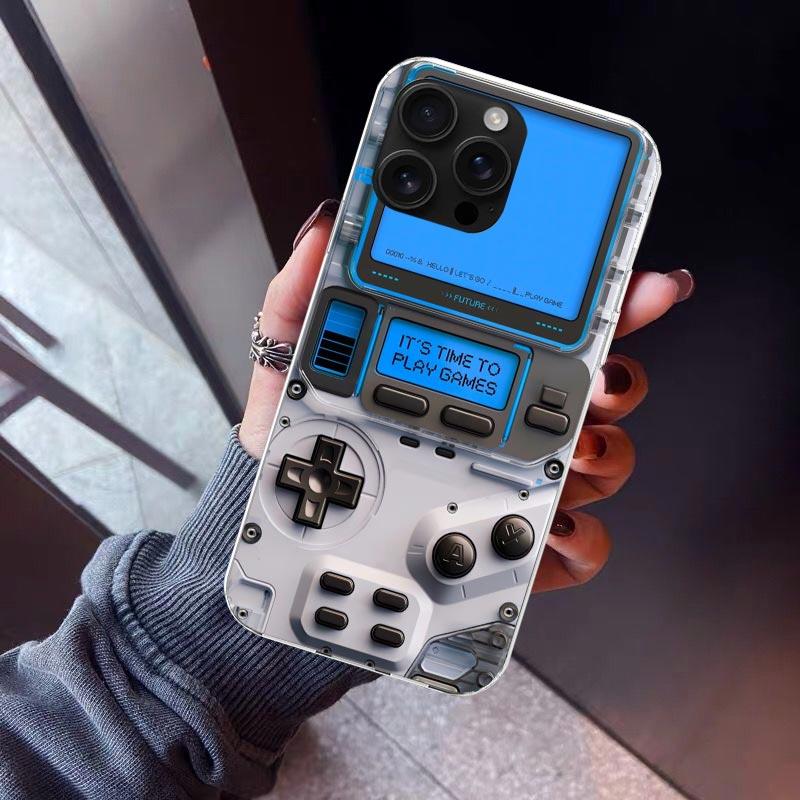 Games Console Fashion Boy Phone Case For iPhone 17 Air 11 13 Mini 14 15 Plus 16 12 Pro Max 16E SE 7 8 Pattern Soft TPU Back Cove