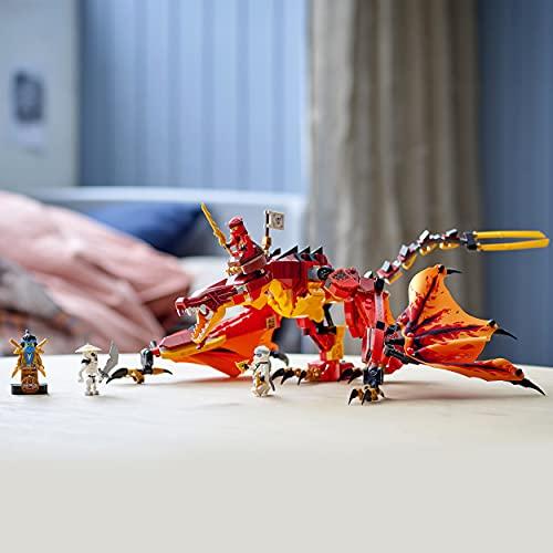 LEGO Ninjago Fire Dragon Attack 71753 Toy Ninja Dragon Boys Ages 8 and Up