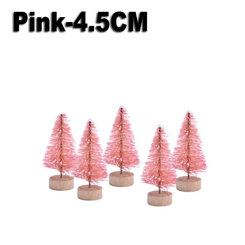 50PCS Mini Christmas Tree Sisal Silk On Cedar Christmas Window Decorations Christmas Tree Christmas Desktop Decorations