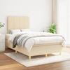 Maison Exclusive - Rete a doghe per letto con materasso Crema 120x200 cm Tessuto