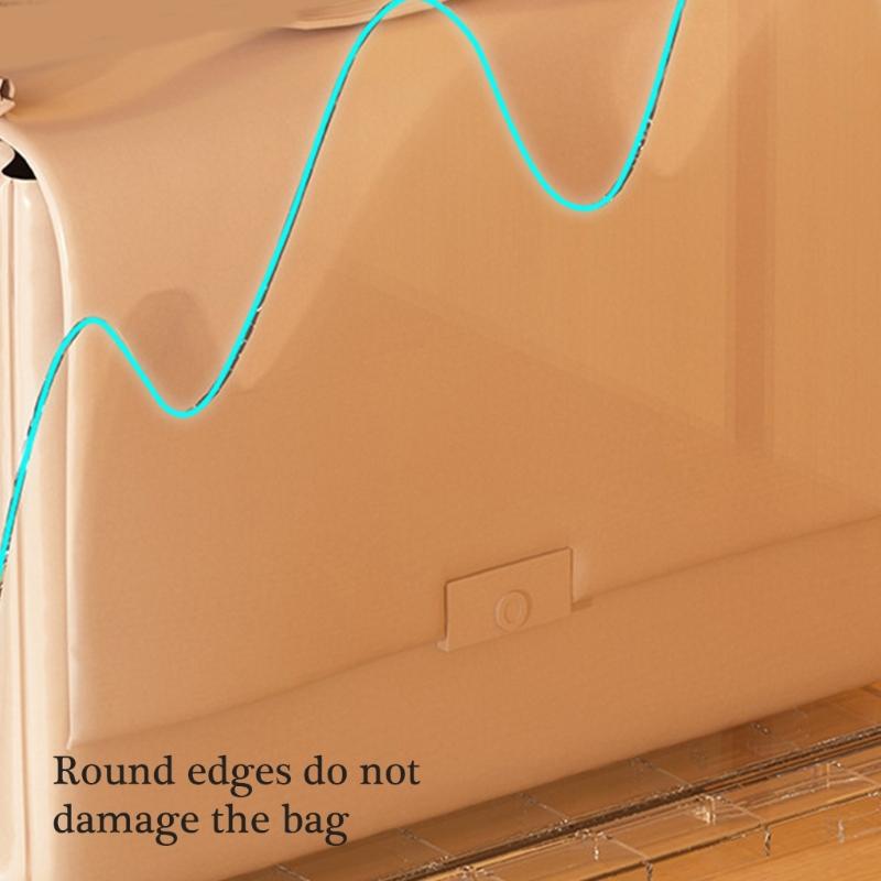 Space Saving Bag Display Organizers Adjustable Acrylic Shelf Divider Storage Organizers For Bags And Accessories