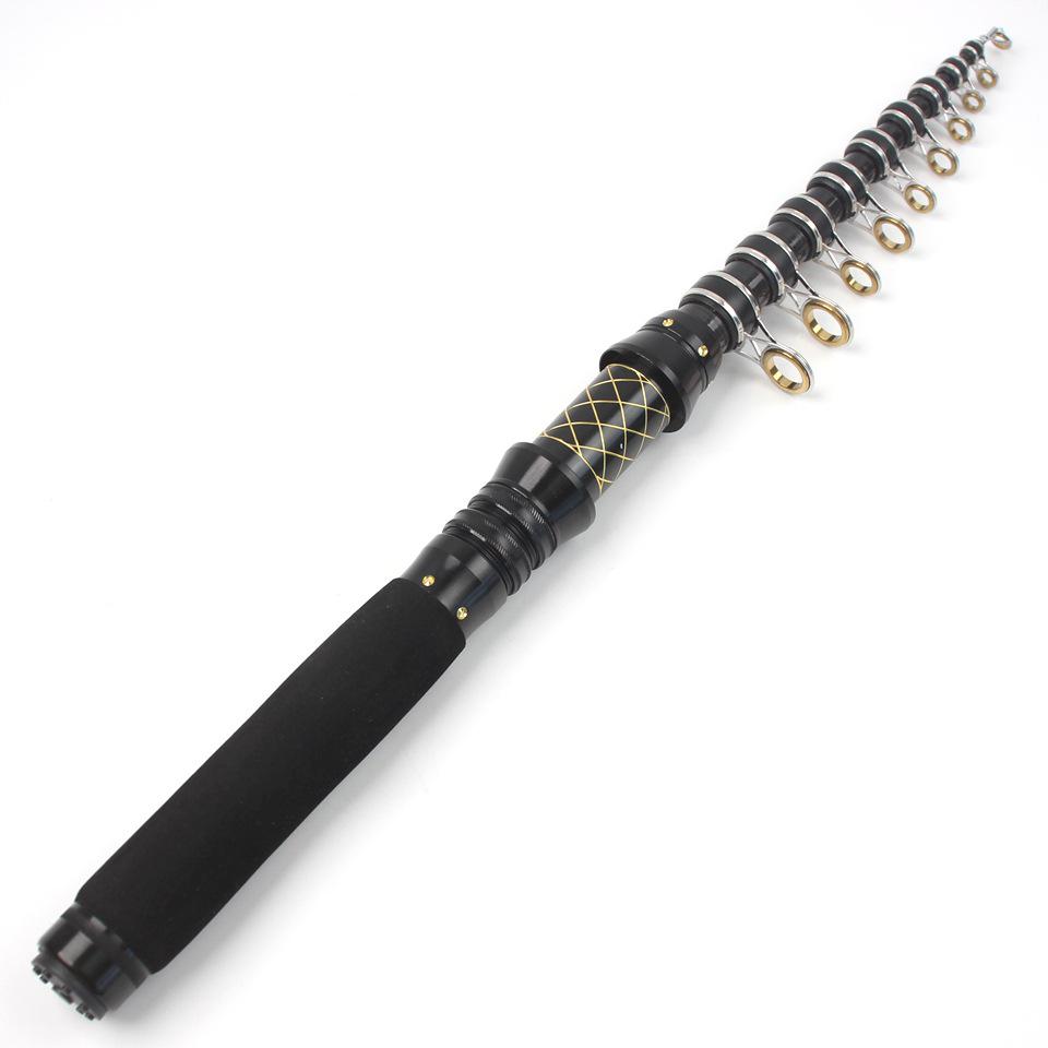 Ultra-compact, Universal High Carbon Fishing Rod for Freshwater & Seawater - Retractable, 28-tone, Long-casting, Ultra-hard.